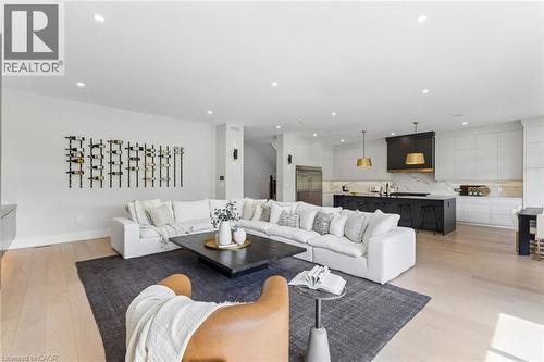 View to the kitchen from living room - 11ft ceilings - 95 Pondcliffe Drive, Kitchener, ON 