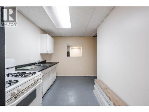 Basement kitchen with fridge & stove - 6763 Meadows Drive, Oliver, BC - Indoor Photo Showing Kitchen With Double Sink
