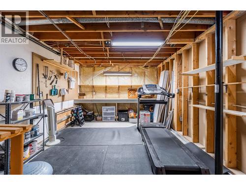 Basement workshop/storage - 6763 Meadows Drive, Oliver, BC - Indoor Photo Showing Basement