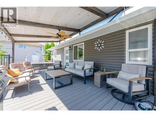 Back deck - 6763 Meadows Drive, Oliver, BC - Outdoor With Deck Patio Veranda With Exterior