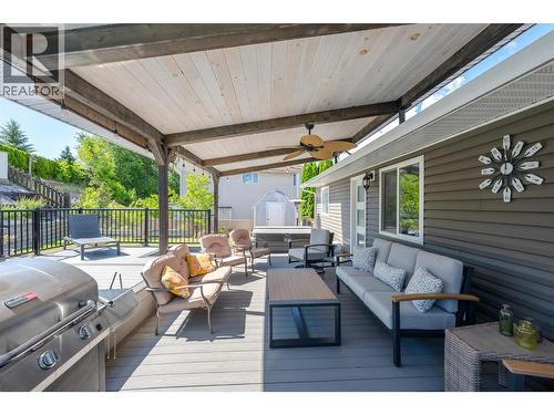 Back deck - 6763 Meadows Drive, Oliver, BC - Outdoor With Deck Patio Veranda With Exterior