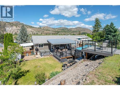 Upper yard - 6763 Meadows Drive, Oliver, BC - Outdoor With Deck Patio Veranda With View