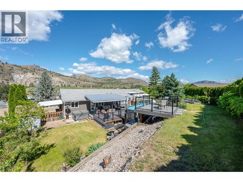 Upper yard - 6763 Meadows Drive, Oliver, BC - Outdoor With Deck Patio Veranda With View