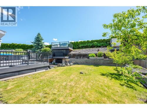 Back yard - 6763 Meadows Drive, Oliver, BC - Outdoor With Deck Patio Veranda