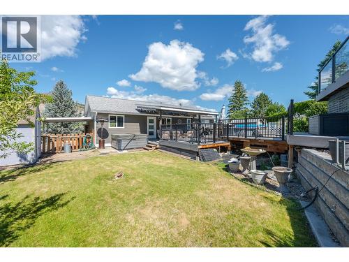 Back yard - 6763 Meadows Drive, Oliver, BC - Outdoor With Deck Patio Veranda