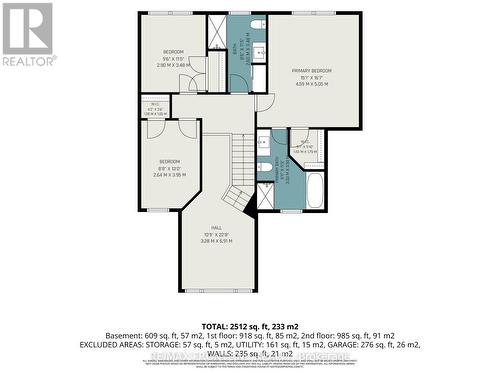 Second Floor Plan - 37 Calderwood Way, Ottawa, ON 