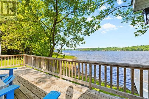 Elevated deck overlooking peaceful waters - 118 Hall Shore Road, Lanark Highlands, ON 