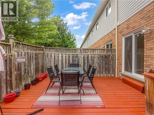 Spacious wood deck - 2229 Walkers Line Unit# 6, Burlington, ON - Outdoor With Deck Patio Veranda With Exterior
