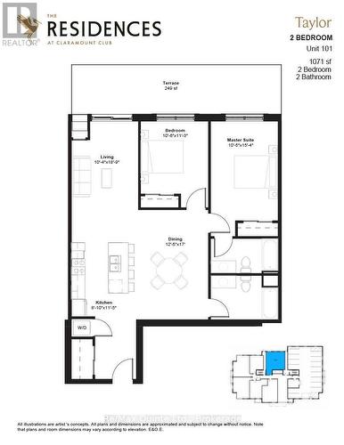 Floorplan Suite 101 - 101 - 12 Clara Drive, Prince Edward County (Picton Ward), ON 