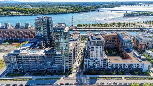 Aerial View - 207-801 Rue De La Commune E., Montréal (Ville-Marie), QC - Outdoor With Body Of Water With View
