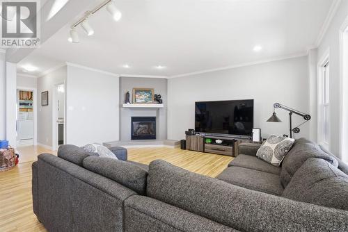 23 Kennedy Rd, Blind River, ON - Indoor Photo Showing Living Room With Fireplace
