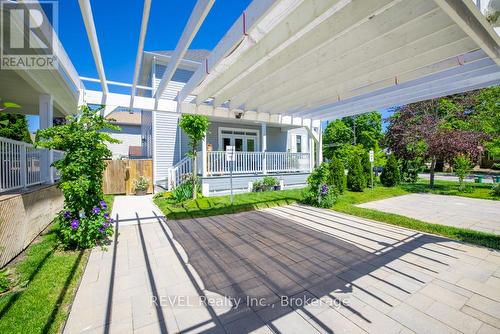 The homes two parking spots under the pergola. - 1 Princeton Common Street, St. Catharines (Lakeport), ON 