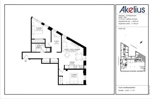 Plan (croquis) - 1-10 Av. Rosemount, Westmount, QC 