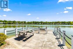 community dock for kayaking and canoeing - 