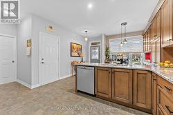Large eat in kitchen - door to garage on right - 