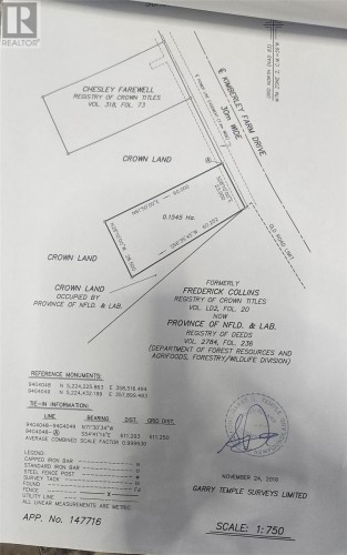 Survey - 150 Kimberly Farm Road, Winterland, NL 