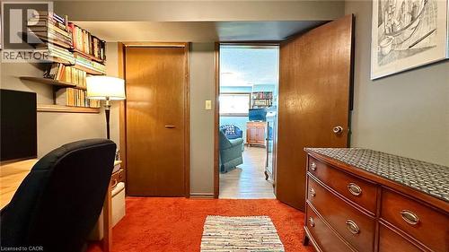 basement bedroom being used as an office - 63 Lee Avenue, Simcoe, ON 