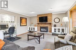 Family Room wth Fireplace - 