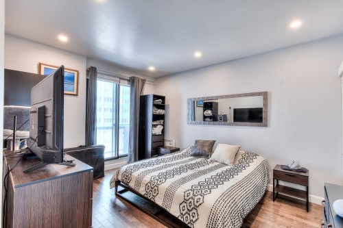 Chambre à coucher - 504-1101 Rue St-Urbain, Montréal (Ville-Marie), QC 