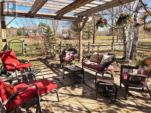 Relax in the covered patio - 5 Meharg Drive, Mckellar, ON 
