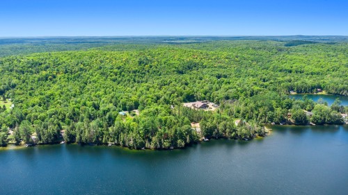 Photo aérienne - 150C Ch. Du Lac-Thorne, Clarendon, QC - Outdoor With Body Of Water With View