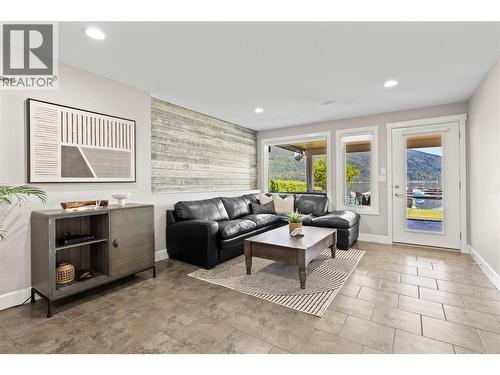 infloor heating make this tile floor cozy and easy to clean in the winter and nice and cool in the summer - 6421 Eagle Bay Road Unit# 13, Eagle Bay, BC 