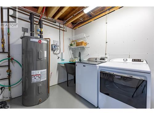 laundry in the basement with laundry sink - 6421 Eagle Bay Road Unit# 13, Eagle Bay, BC 