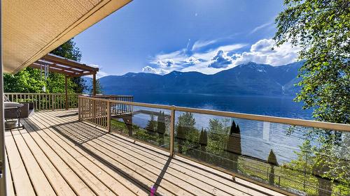 12811 3A Highway, Boswell, BC - Outdoor With Body Of Water With Deck Patio Veranda With View