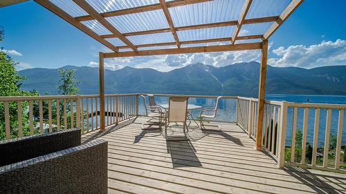 12811 3A Highway, Boswell, BC - Outdoor With Body Of Water With Deck Patio Veranda With Exterior