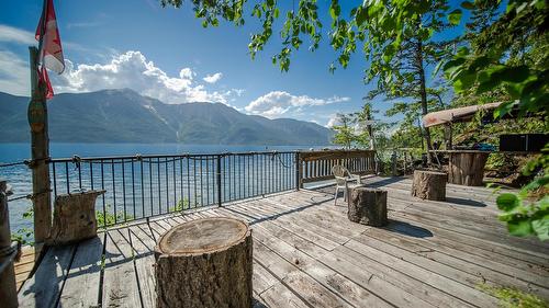 12811 3A Highway, Boswell, BC - Outdoor With Body Of Water With Deck Patio Veranda