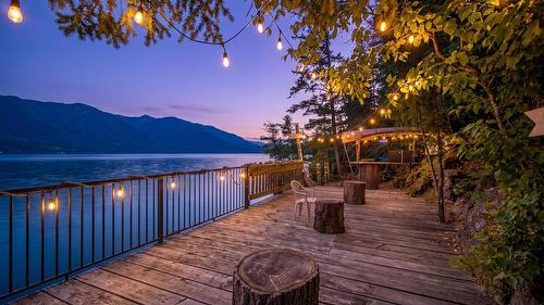 12811 3A Highway, Boswell, BC - Outdoor With Body Of Water With Deck Patio Veranda