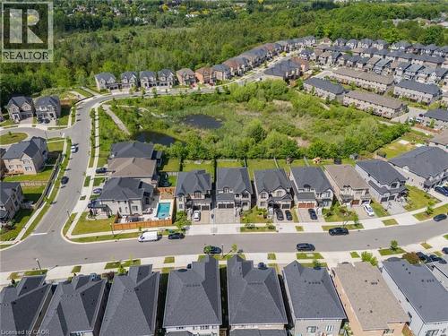 Aerial view of a residential neighborhood with diverse architectural styles - 57 Hollybrook Trail, Kitchener, ON 