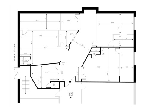 Plan (croquis) - 123 Rue St-Pierre, Montréal (Ville-Marie), QC 