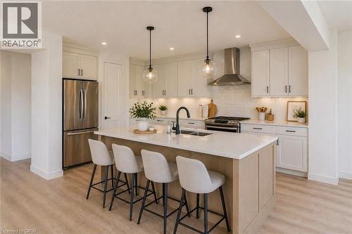 AI FINISHED KITCHEN - 114 Bedell Drive, Mapleton, ON - Indoor Photo Showing Kitchen With Double Sink With Upgraded Kitchen