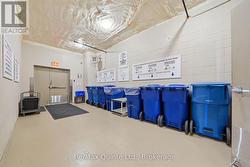 In-building garbage chutes and recycling facility. - 
