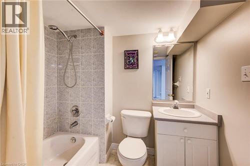 Four-piece bath in lowest level. - 712 Brookmill Place, Waterloo, ON 