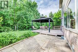 Patio plus deck with gazebo. - 