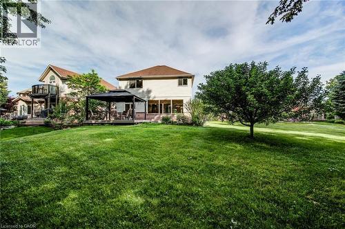 This is what a pie-shaped lot gives you. - 712 Brookmill Place, Waterloo, ON 