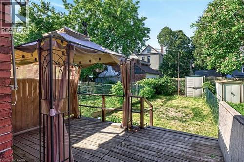 34 Edward Street, Hamilton, ON - Outdoor With Deck Patio Veranda With Exterior