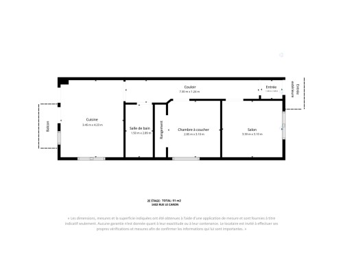 Floor Plan - 1402 Rue Le Caron, Montréal (Le Sud-Ouest), QC 