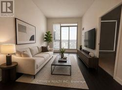 Virtually staged living room - 