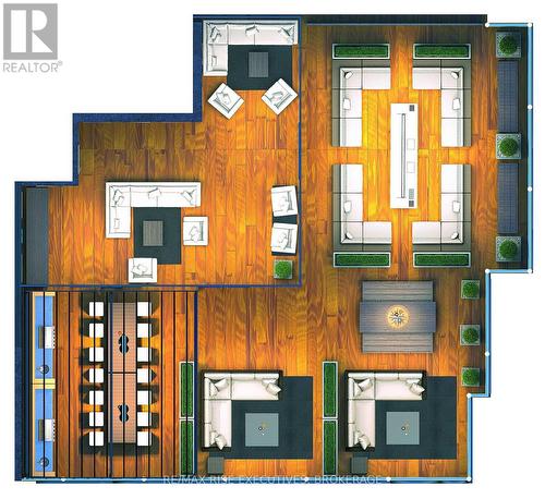 Artist Rendering Sky Deck Plan - 206 - 1110 King Street W, Kingston (Central City West), ON 