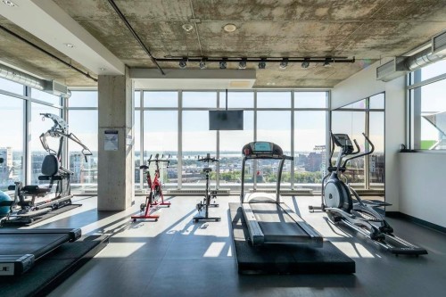 Autre - 901-888 Rue Wellington, Montréal (Ville-Marie), QC - Indoor Photo Showing Gym Room