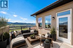 Virtually staged rooftop patio. - 