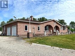 Double attached heated garage and front patio - 