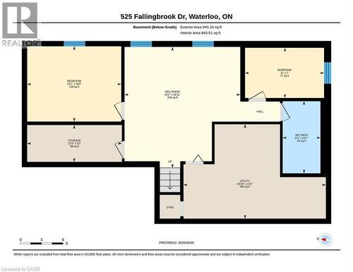 Floor plan - 525 Fallingbrook Drive, Waterloo, ON 
