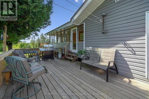 Walk out to private deck - 39 Hardies Road, Mckellar, ON 
