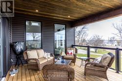 Deck Overlooking Front Yard & Trent River - 