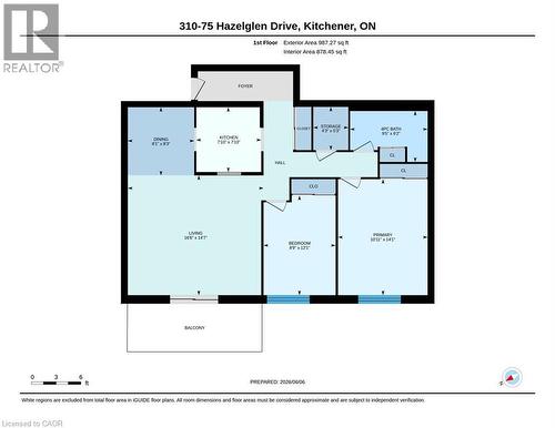 Floor plan - 75 Hazelglen Drive Unit# 310, Kitchener, ON 