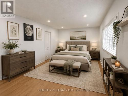 Virtually staged Master Bedroom - 1098 Carding Mill Place, Mississauga, ON 